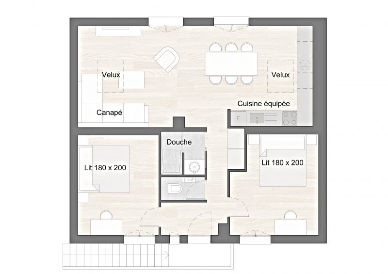 foto 11 Huurhuis van particulieren Annecy gite Rhne-Alpes Haute-Savoie Plattegrond van de woning