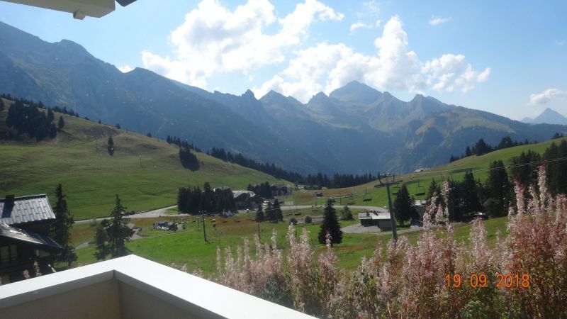 foto 11 Huurhuis van particulieren Manigod-Croix Fry/L'tale-Merdassier appartement Rhne-Alpes Haute-Savoie Uitzicht vanaf het balkon