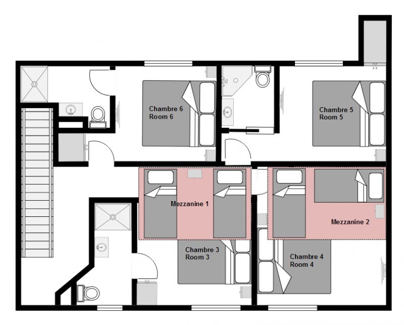 foto 27 Huurhuis van particulieren Les 2 Alpes chalet Rhne-Alpes Isre Plattegrond van de woning