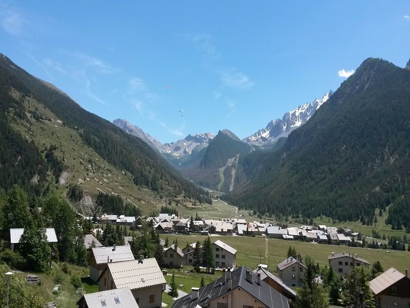 foto 17 Huurhuis van particulieren Ceillac en Queyras appartement Provence-Alpes-Cte d'Azur Hautes-Alpes Uitzicht vanaf het balkon