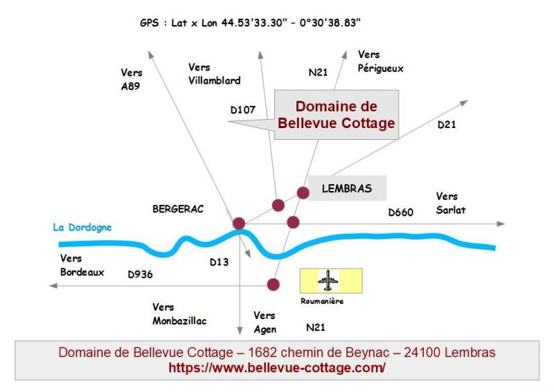 foto 15 Huurhuis van particulieren Bergerac gite Aquitaine Dordogne Plattegrond van de woning