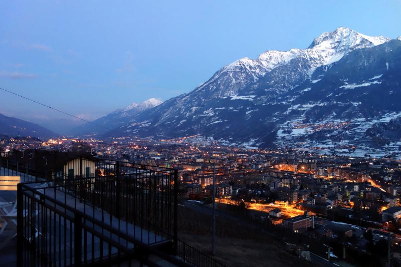 foto 1 Huurhuis van particulieren Aosta appartement Val-dAosta Aosta (provincie) Uitzicht vanaf het balkon