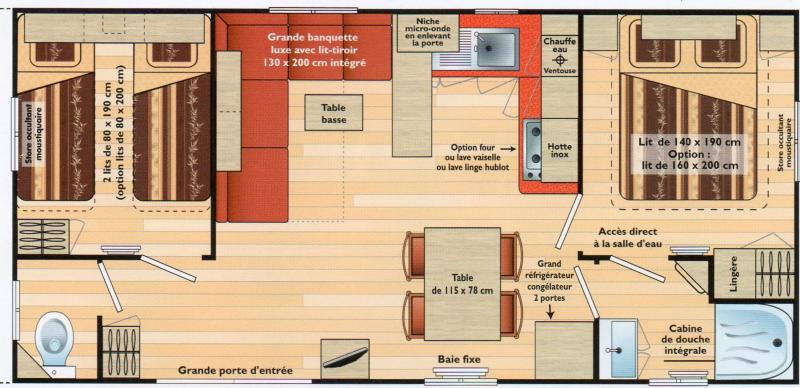 foto 2 Huurhuis van particulieren La Cadire d'Azur mobilhome Provence-Alpes-Cte d'Azur Var Plattegrond van de woning