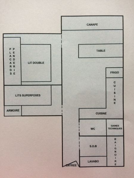 foto 22 Huurhuis van particulieren Val Thorens appartement Rhne-Alpes Savoie Plattegrond van de woning