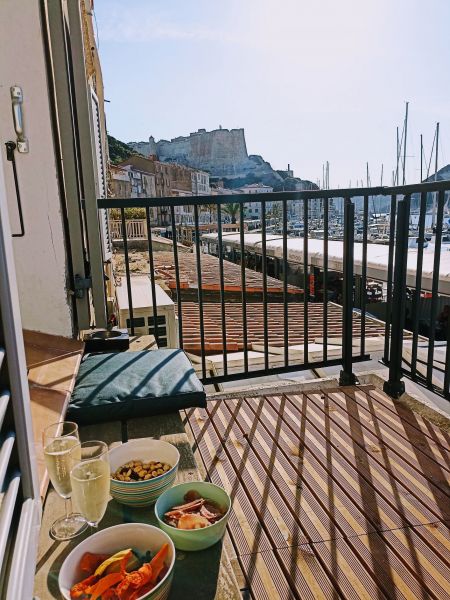 foto 16 Huurhuis van particulieren Bonifacio appartement Corsica Corse du Sud Uitzicht vanaf het balkon