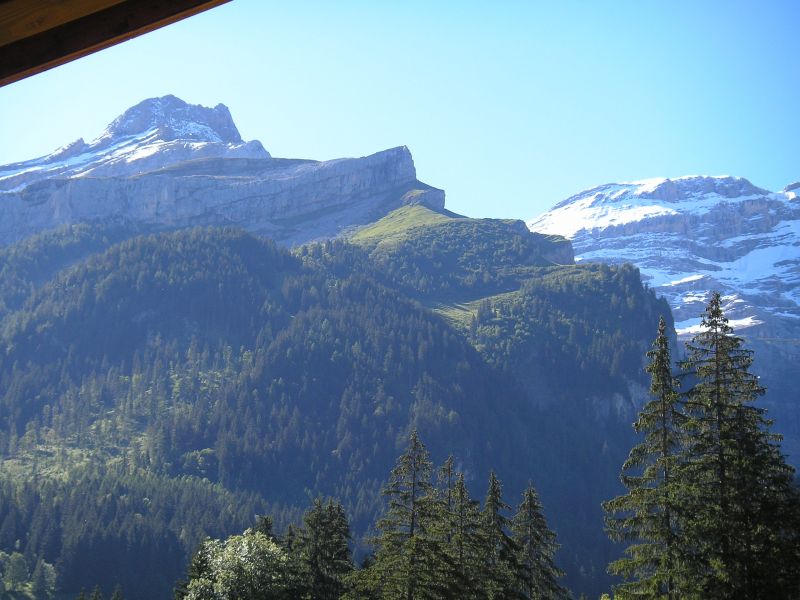 foto 6 Huurhuis van particulieren Les Diablerets appartement Waadt (Vaud)  Uitzicht vanaf het balkon