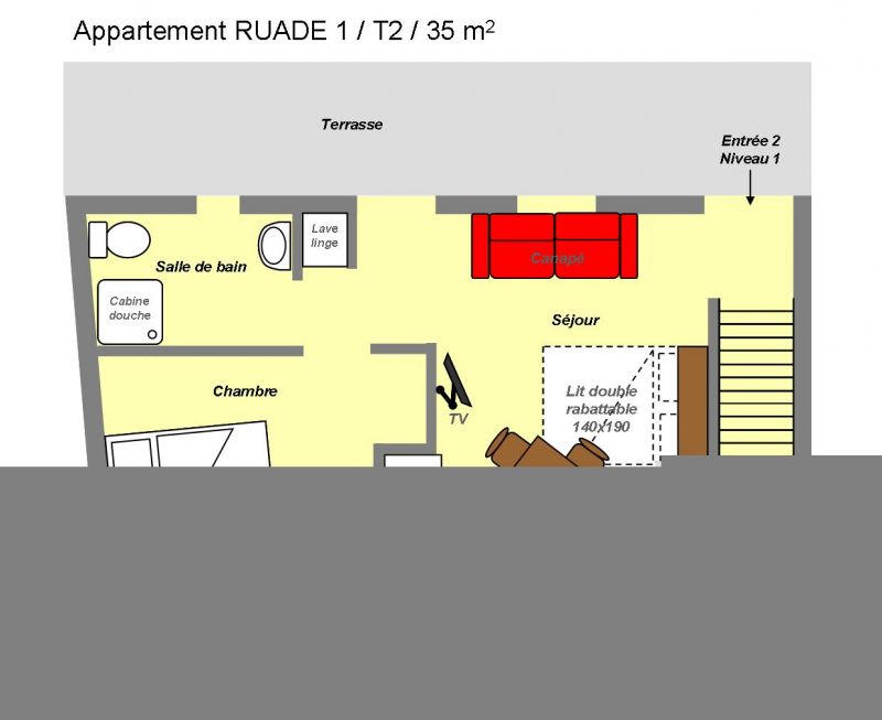 foto 22 Huurhuis van particulieren Valloire chalet Rhne-Alpes Savoie Plattegrond van de woning