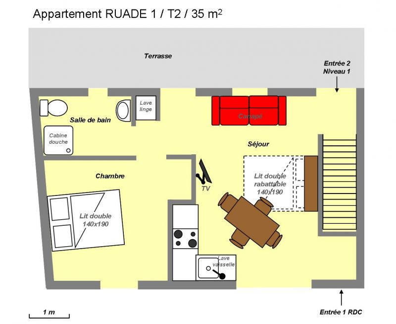 foto 23 Huurhuis van particulieren Valloire chalet Rhne-Alpes Savoie Plattegrond van de woning