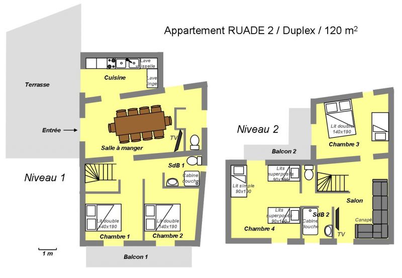 foto 24 Huurhuis van particulieren Valloire chalet Rhne-Alpes Savoie Plattegrond van de woning