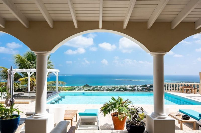 foto 0 Huurhuis van particulieren Orient Beach villa Saint Martin (Frankrijk)  Uitzicht vanaf het terras
