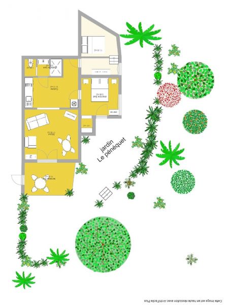 foto 11 Huurhuis van particulieren Hyres gite Provence-Alpes-Cte d'Azur Var Plattegrond van de woning