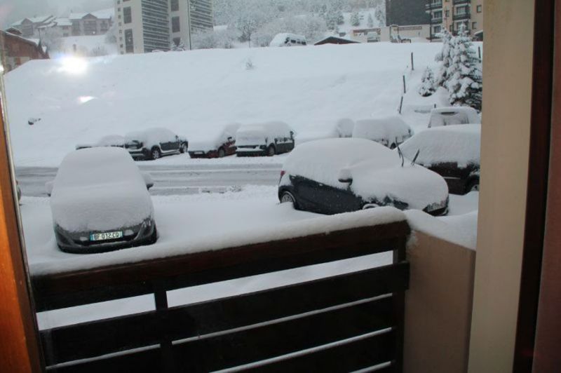 foto 13 Huurhuis van particulieren Les Menuires studio Rhne-Alpes Savoie Uitzicht vanaf het balkon