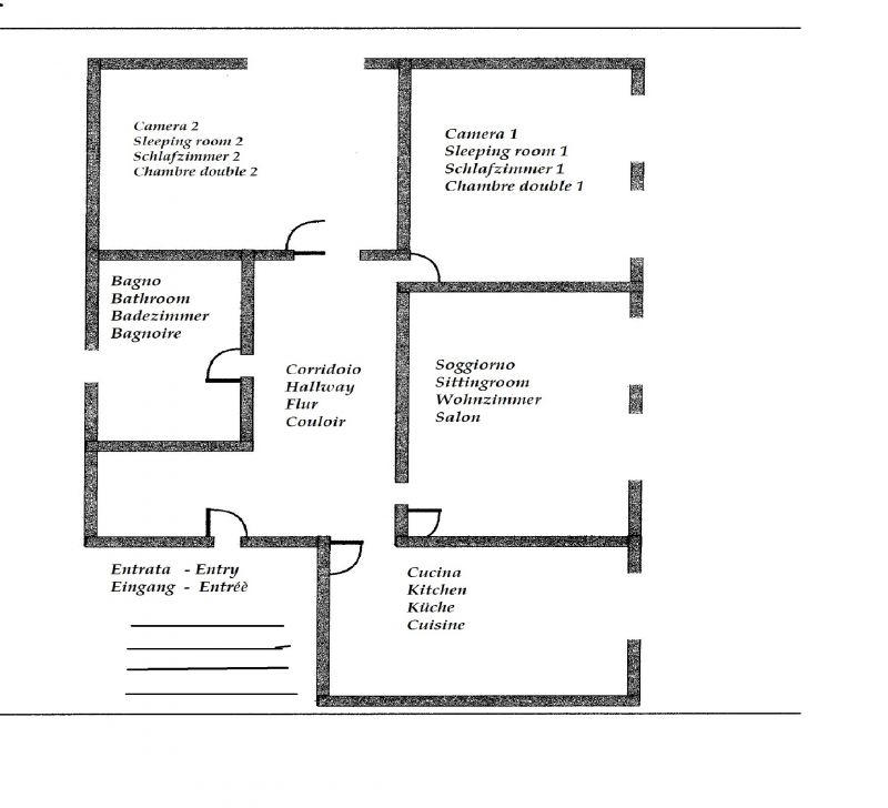 foto 28 Huurhuis van particulieren Toscolano-Maderno appartement Lombardije Brescia (provincie) Plattegrond van de woning