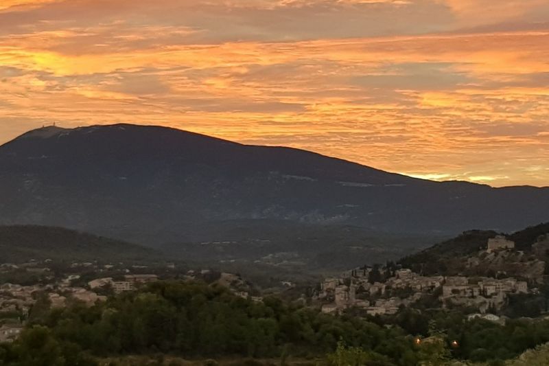 foto 0 Huurhuis van particulieren Vaison la Romaine gite Provence-Alpes-Cte d'Azur Vaucluse Uitzicht vanaf de woning