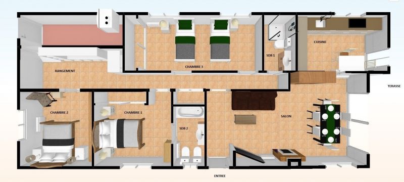 foto 4 Huurhuis van particulieren Barcelona villa Cataloni Barcelona (provincia de) Plattegrond van de woning