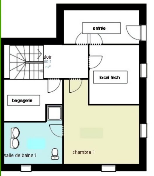 foto 14 Huurhuis van particulieren Mribel maison Rhne-Alpes Savoie Plattegrond van de woning