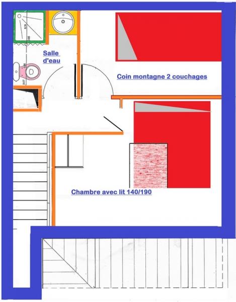 foto 2 Huurhuis van particulieren Risoul 1850 appartement Provence-Alpes-Cte d'Azur Hautes-Alpes Plattegrond van de woning