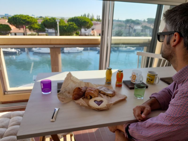 foto 6 Huurhuis van particulieren Palavas-les-Flots appartement Languedoc-Roussillon Hrault Uitzicht vanaf het terras