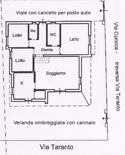 foto 26 Huurhuis van particulieren Torre Vado villa Pouilles Lecce (provincie) Plattegrond van de woning