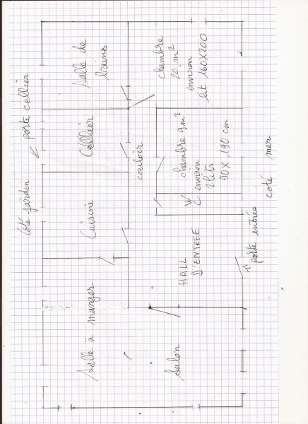 foto 23 Huurhuis van particulieren Plougerneau maison Bretagne  Plattegrond van de woning