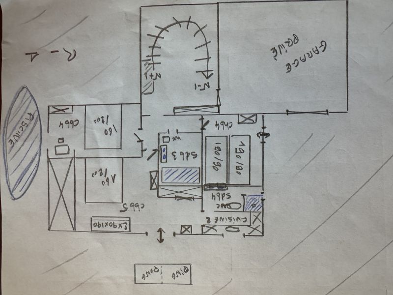 foto 29 Huurhuis van particulieren Les Issambres villa Provence-Alpes-Cte d'Azur Var Plattegrond van de woning