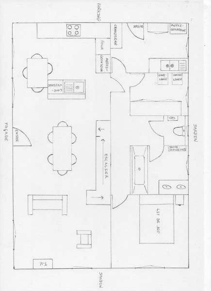 foto 10 Huurhuis van particulieren Binic maison Bretagne  Plattegrond van de woning