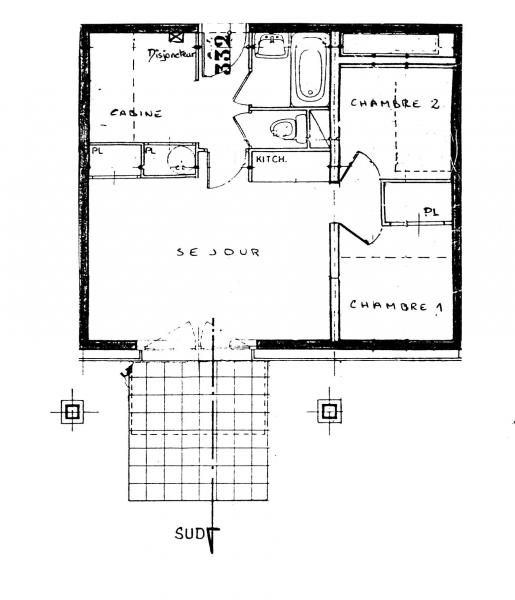 foto 24 Huurhuis van particulieren Les Contamines Montjoie appartement Rhne-Alpes Haute-Savoie Plattegrond van de woning