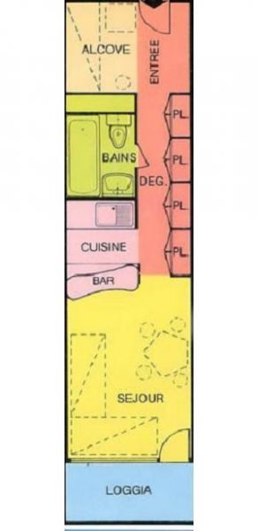 foto 1 Huurhuis van particulieren Les Arcs studio Rhne-Alpes Savoie Plattegrond van de woning