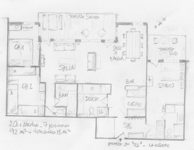 foto 24 Huurhuis van particulieren Valmorel appartement Rhne-Alpes Savoie Plattegrond van de woning