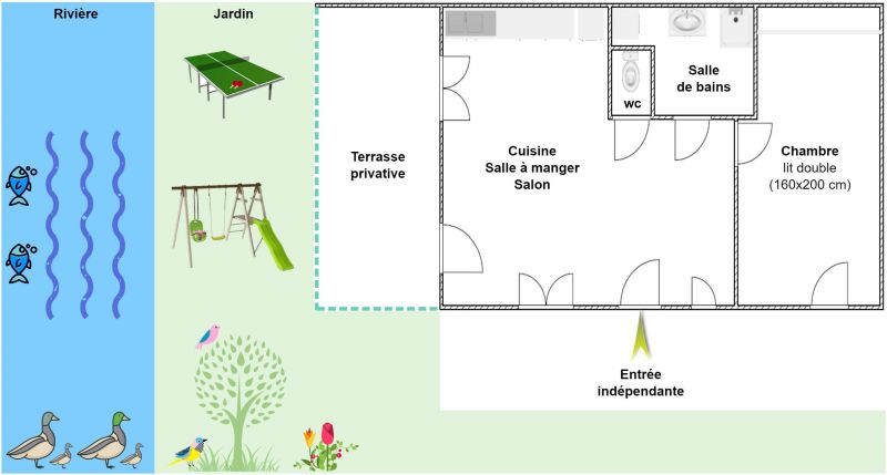 foto 18 Huurhuis van particulieren Foncine le Haut gite Franche-Comt Jura Plattegrond van de woning