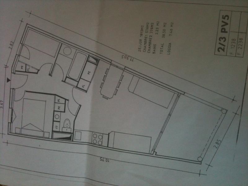 foto 9 Huurhuis van particulieren Cannes appartement Provence-Alpes-Cte d'Azur Alpes-Maritimes Plattegrond van de woning