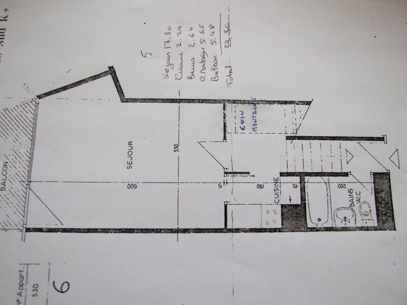 foto 11 Huurhuis van particulieren Puy Saint Vincent studio Provence-Alpes-Cte d'Azur Hautes-Alpes Plattegrond van de woning