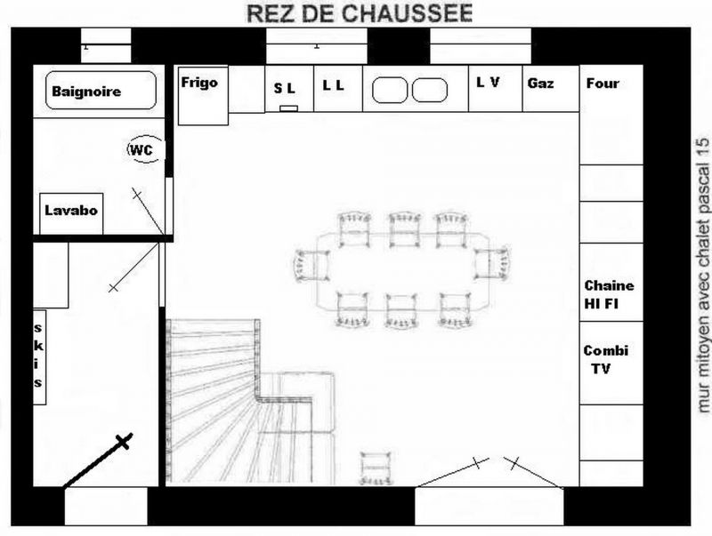 foto 10 Huurhuis van particulieren Valloire chalet Rhne-Alpes Savoie Plattegrond van de woning