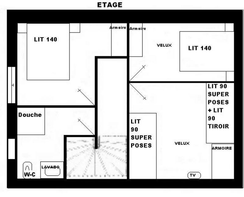 foto 11 Huurhuis van particulieren Valloire chalet Rhne-Alpes Savoie Plattegrond van de woning