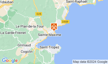 Kaart Sainte Maxime Huis 104932