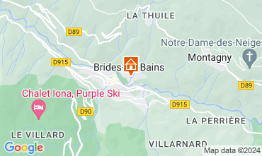 Kaart Brides Les Bains Huis 126430