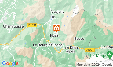 Kaart Alpe d'Huez Appartement 117395