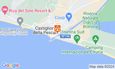 Kaart Castiglione della Pescaia Appartement 59949