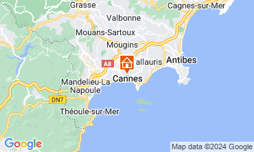 Kaart Cannes Appartement 128748