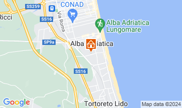 Kaart Alba Adriatica Appartement 127339