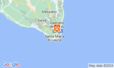 Kaart Santa Maria di Leuca Villa 126448