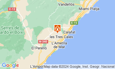 Kaart L'Ametlla de Mar Chalet 126895