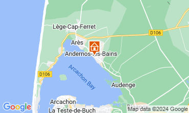 Kaart Andernos les Bains Huis 128836