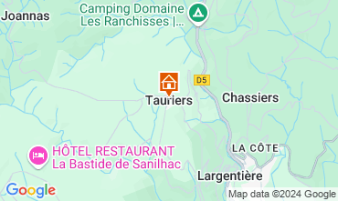 Kaart Tauriers Vakantiehuis 129277