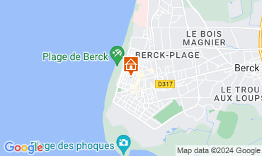 Kaart Berck-Plage (strand) Vakantiehuis 123245