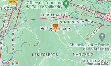 Kaart Peisey-Vallandry Chalet 4758