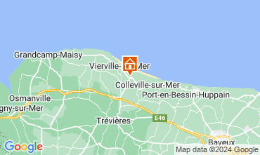 Kaart Saint-Laurent-sur-Mer Vakantiehuis 128445