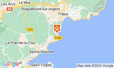 Kaart Sainte Maxime Appartement 124341