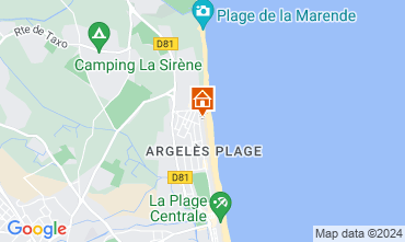 Kaart Argeles sur Mer Studio 99928