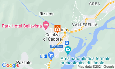 Kaart Cortina d'Ampezzo Appartement 40563